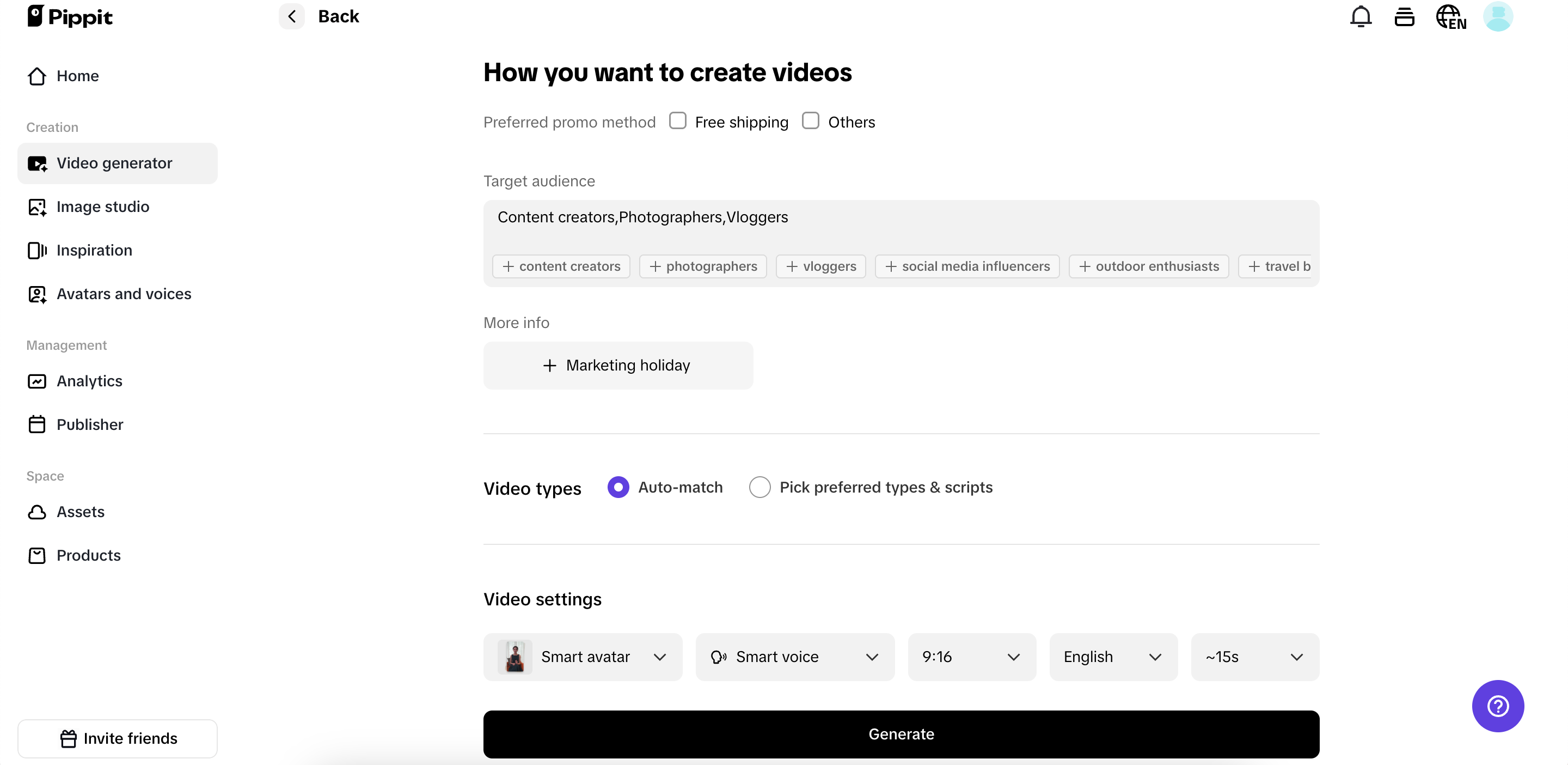 Customize video settings