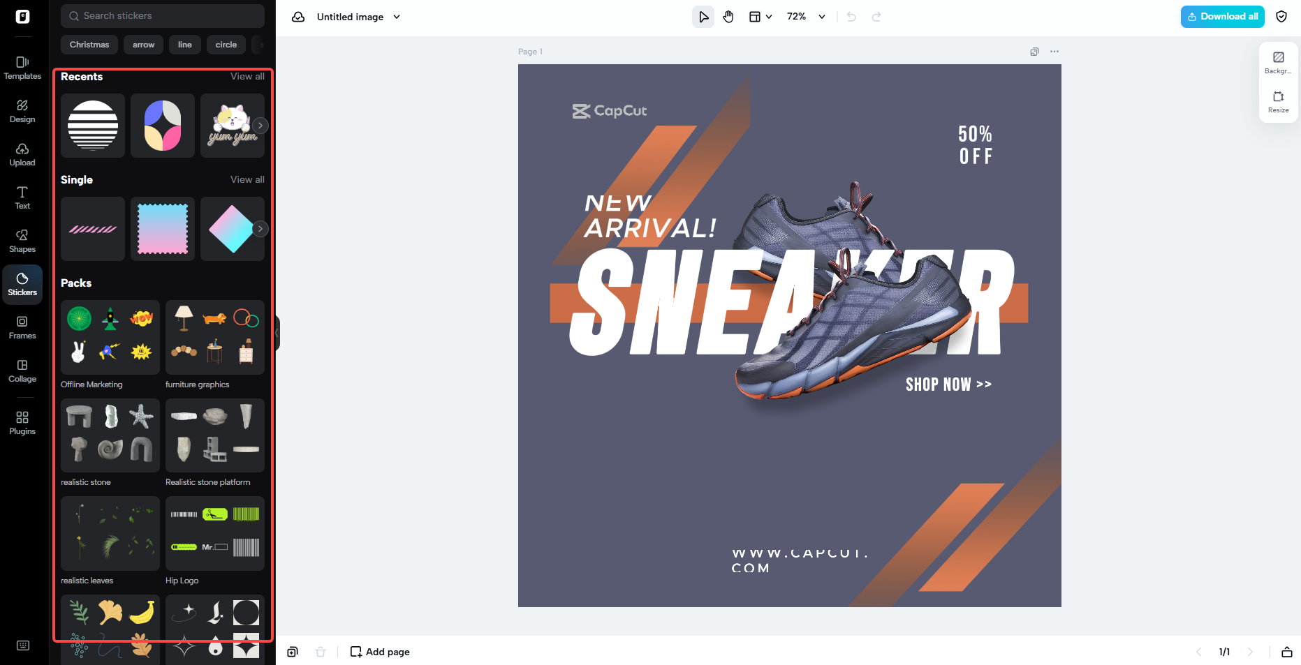 Pre-cleared commercial assets