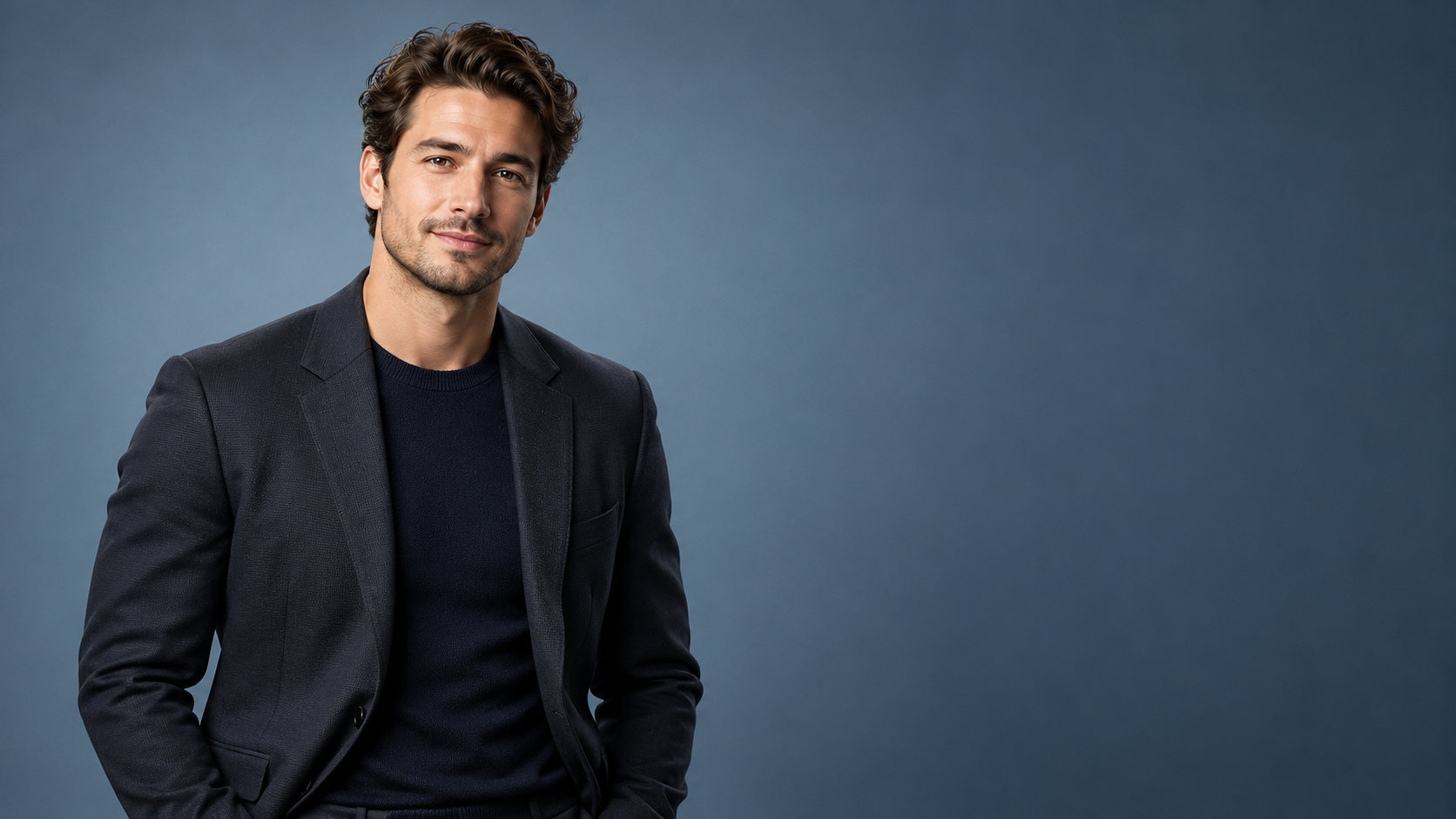 Clean Studio Background example for Evoto Photo Editor workflows