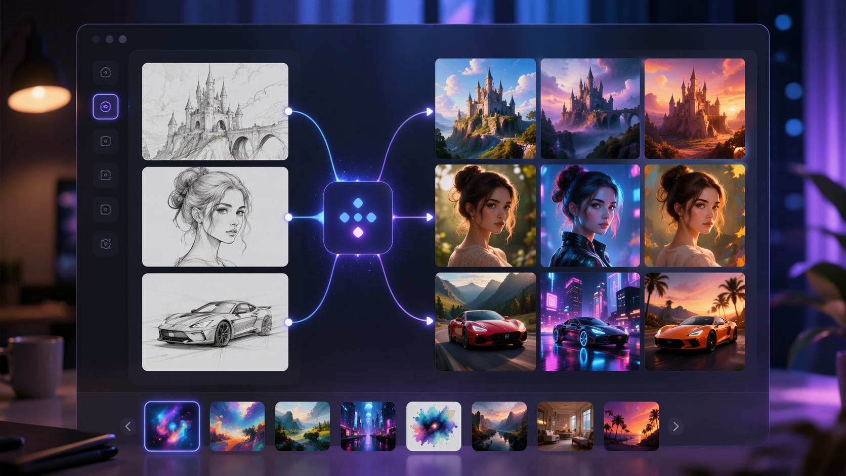 Dreamina Meta AI Bildgenerator Prompt Beispiel 5: Sketch to Image Preview