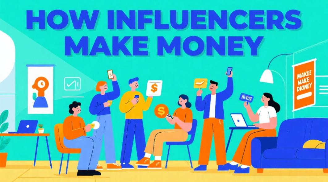 Huvudsakliga sätt influencers genererar intäkter