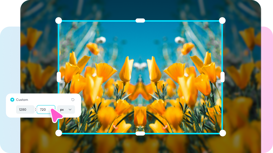 Aspect ratio and crop adjustments