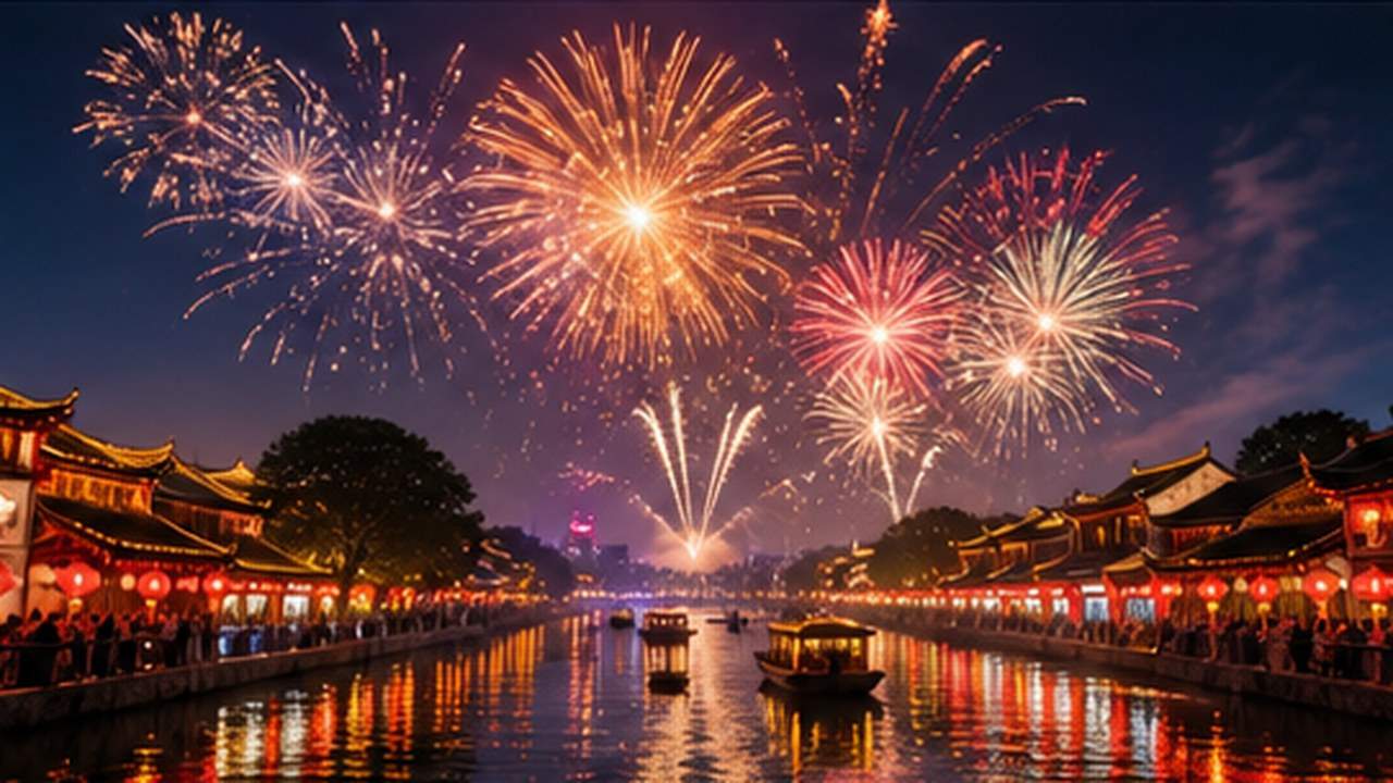 AI Fireworks Video Generator prompt result 2