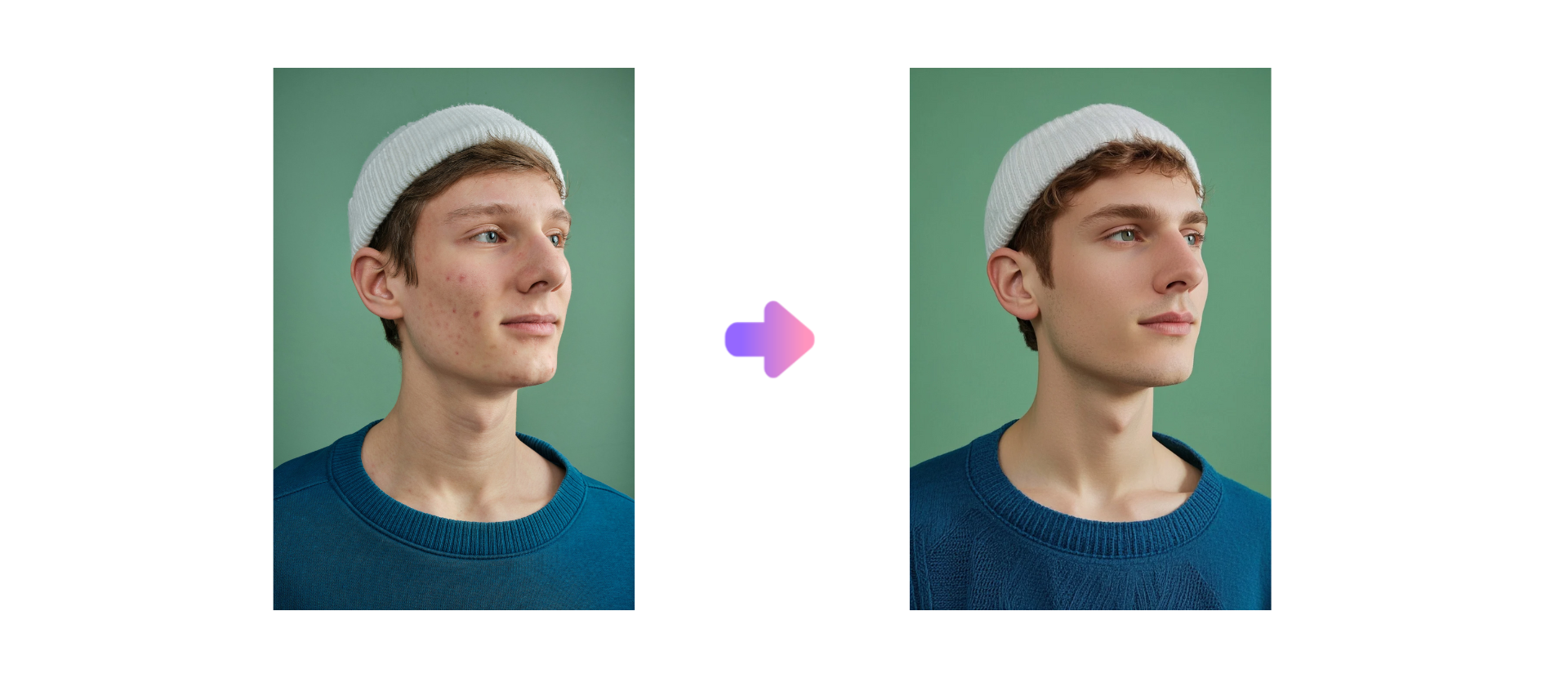 AI retouching