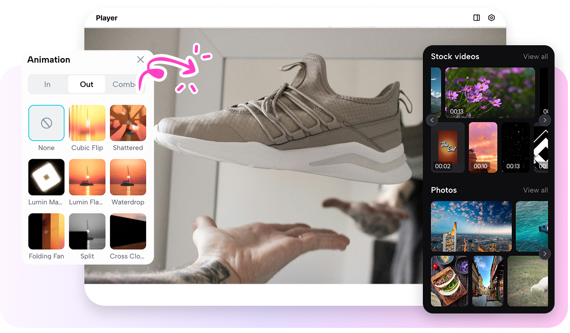 Rich elements & audio for unique customization