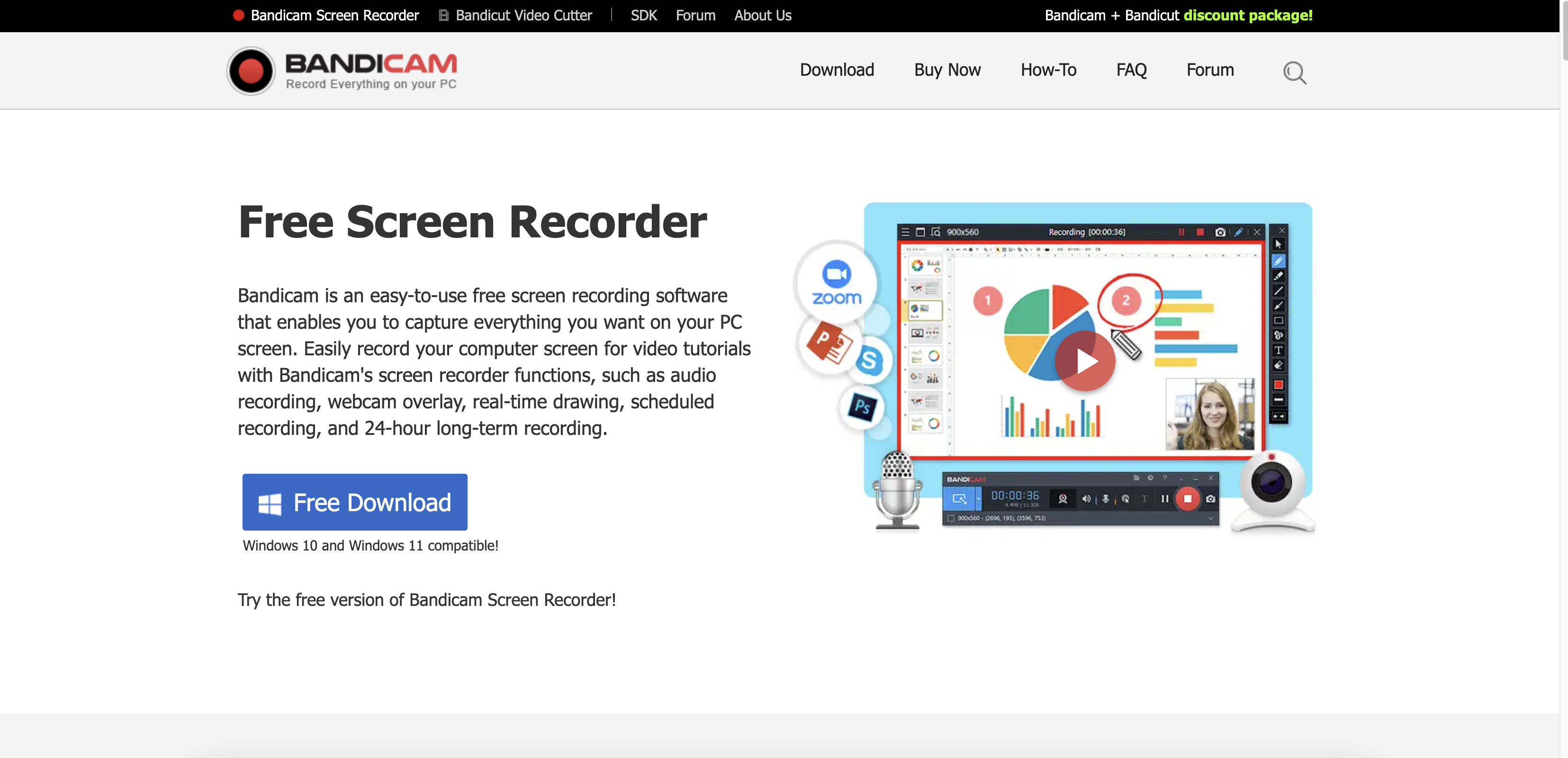 Bandicam screen recorder