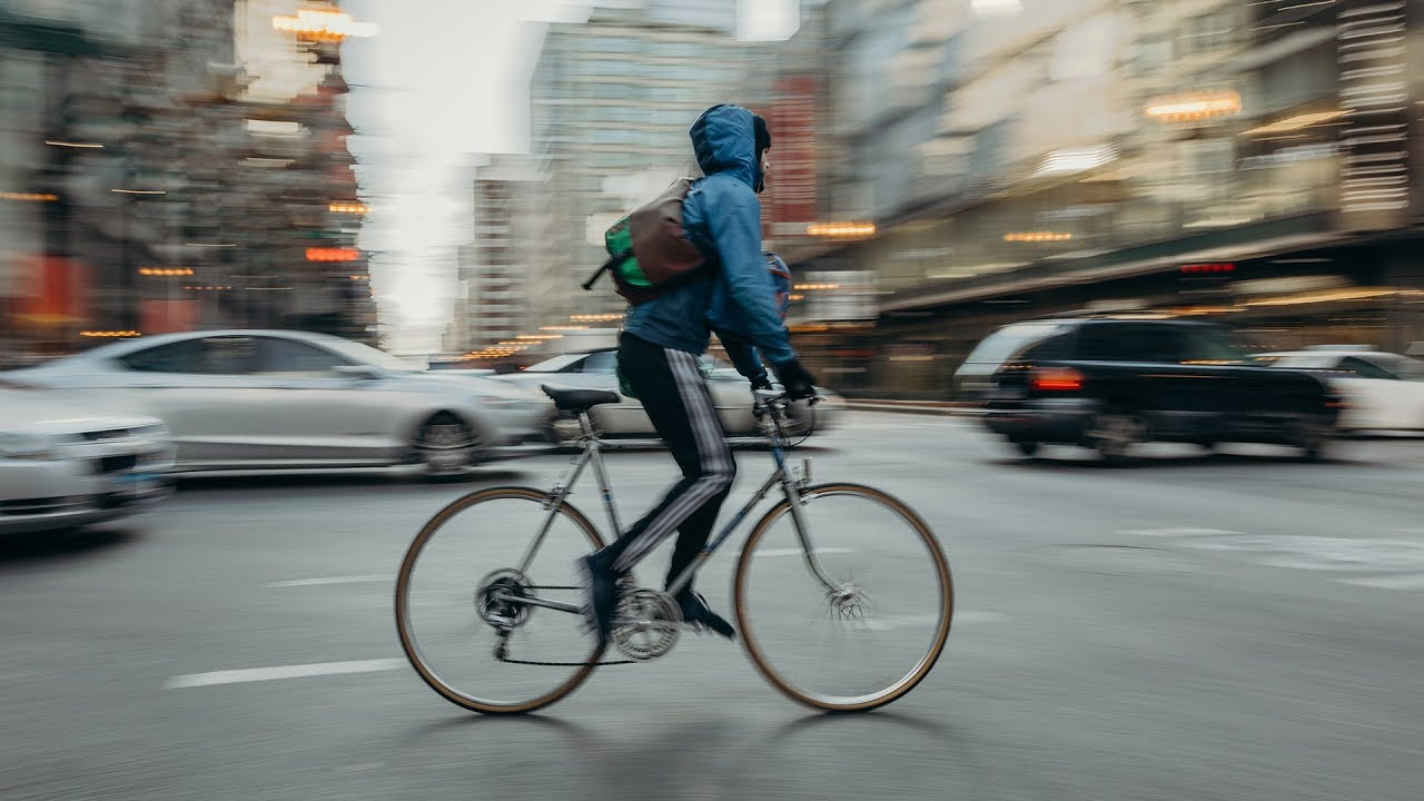 Camera panning to capture a moving subject