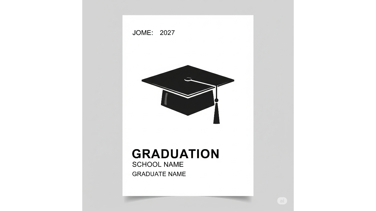 Minimalist style poster example