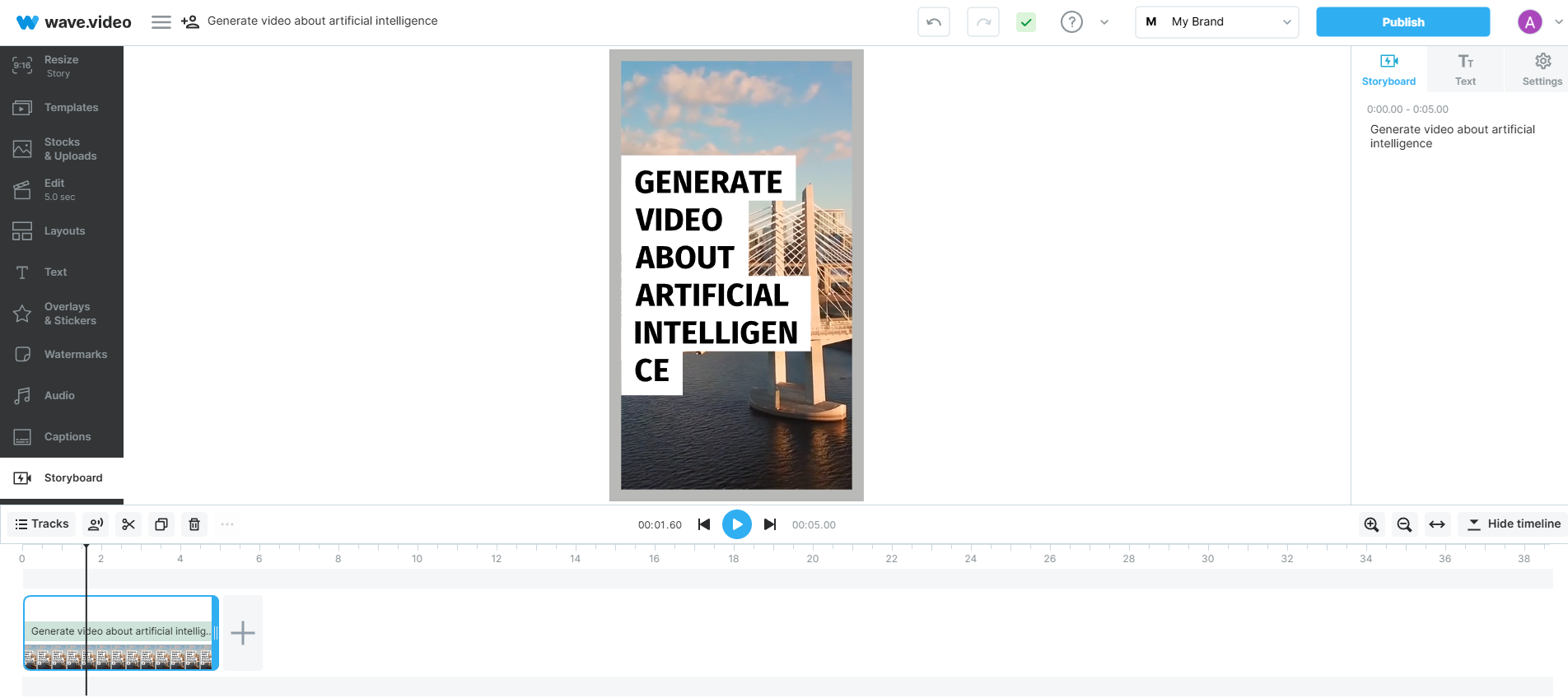 Bearbeiten und anpassen des Videos