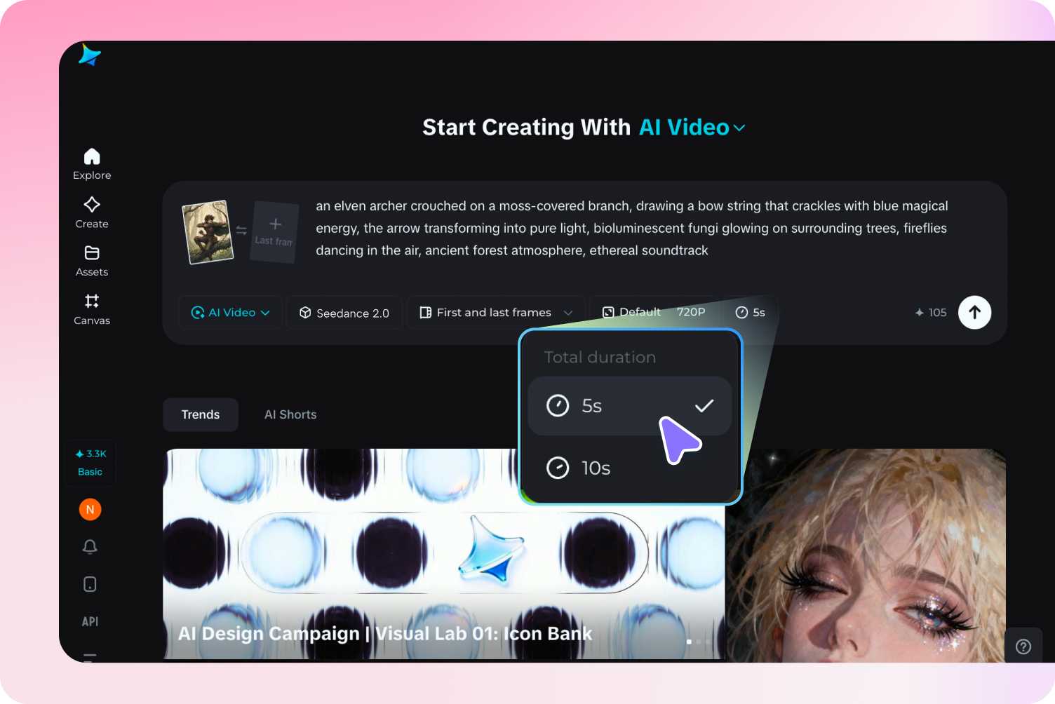 Skapa en AI-kampvideorörelse