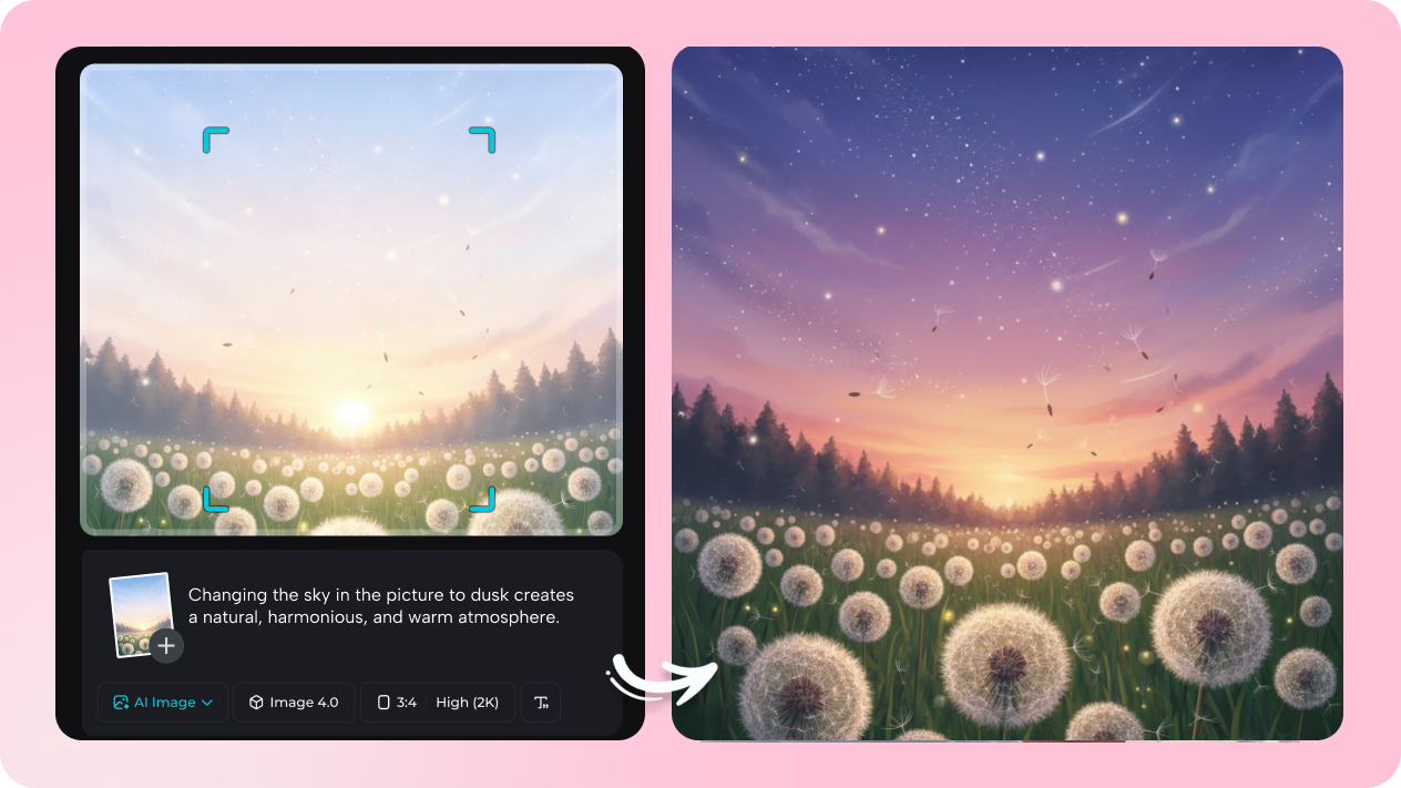Refine wallpaper details with interactive editing tools