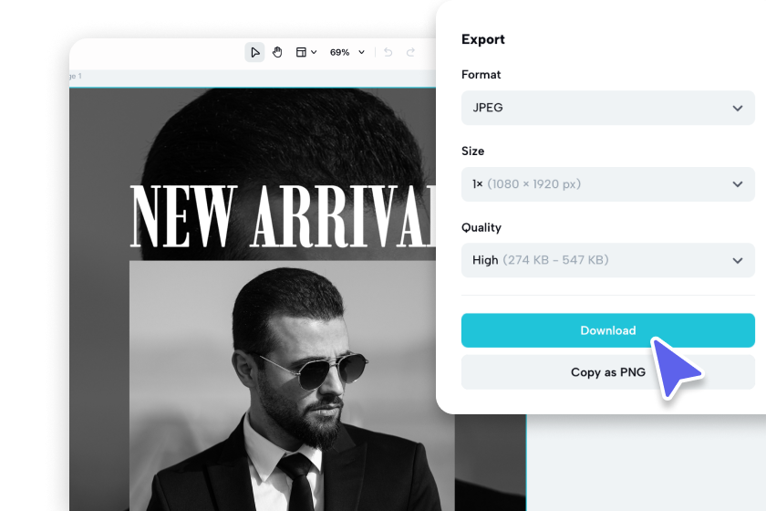 Download and share your poster