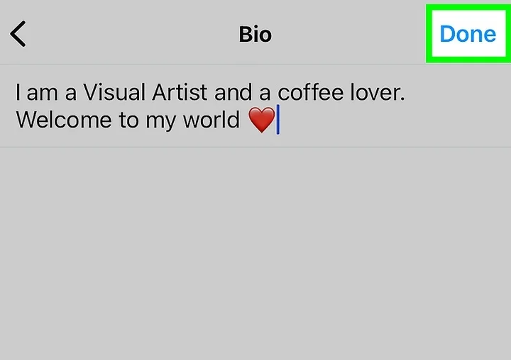 Save an Instagram bio with multiple lines