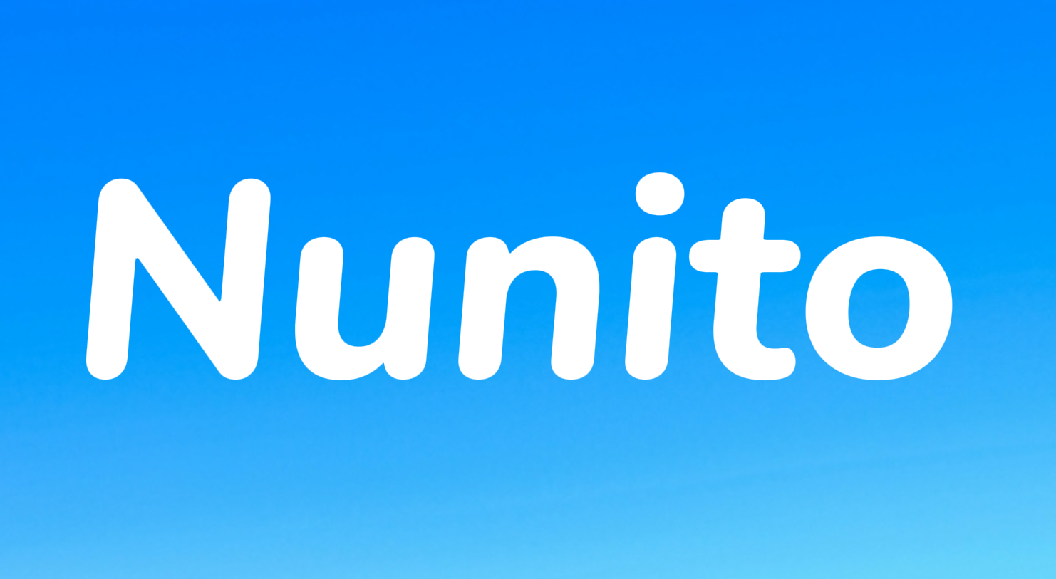 แบบอักษร Nunito
