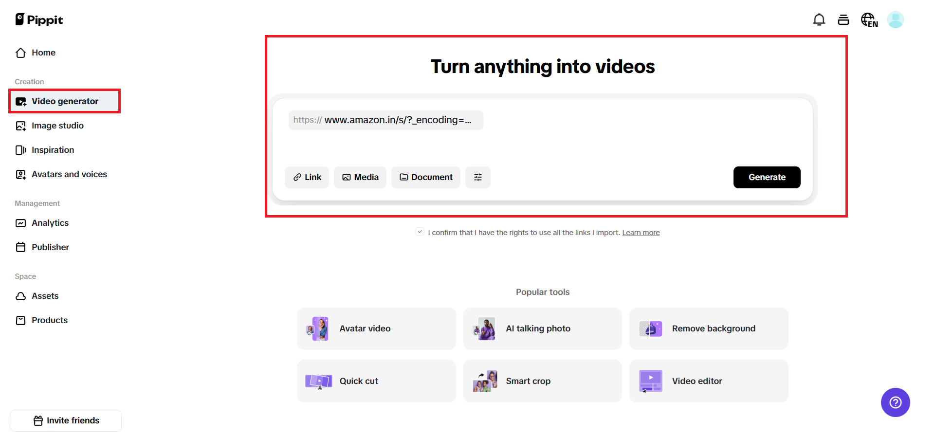 Transforme qualquer coisa em vídeos