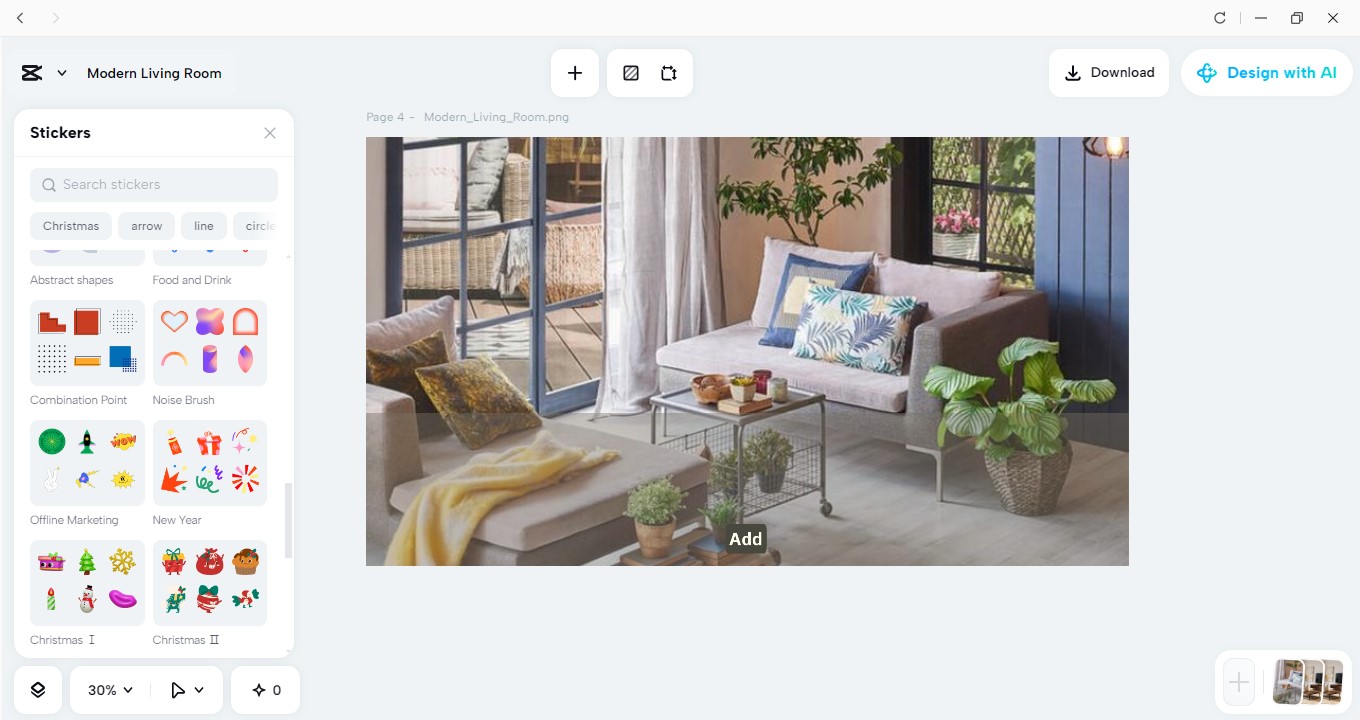 CapCut desktop video editor - interior design software