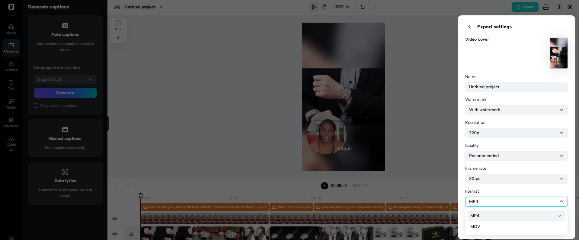 Madaling mga opsyon sa pag-export