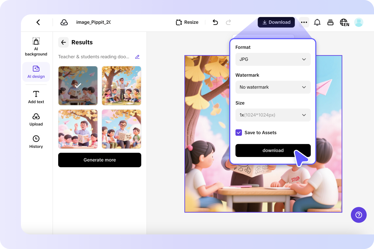 Fine-tune and export