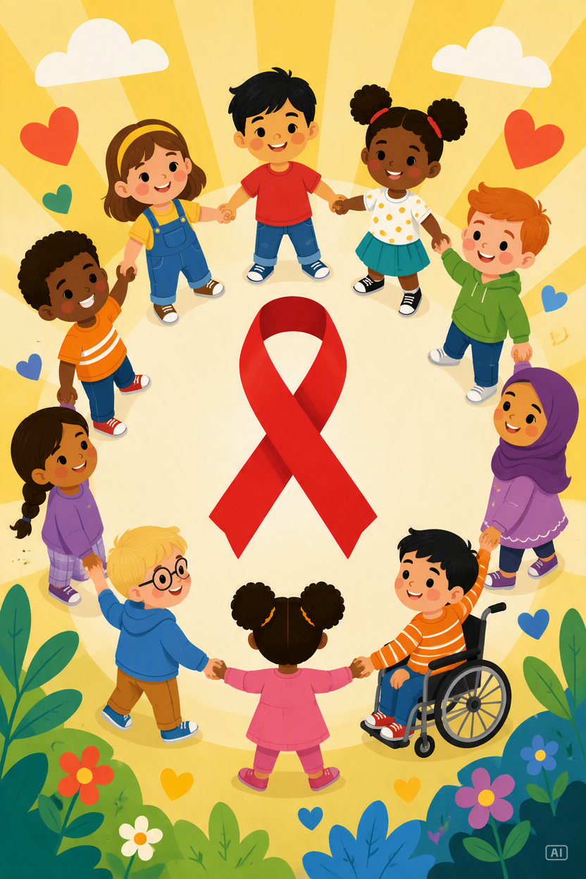 Red Ribbon Week poster kids pledge image generated by Pippit