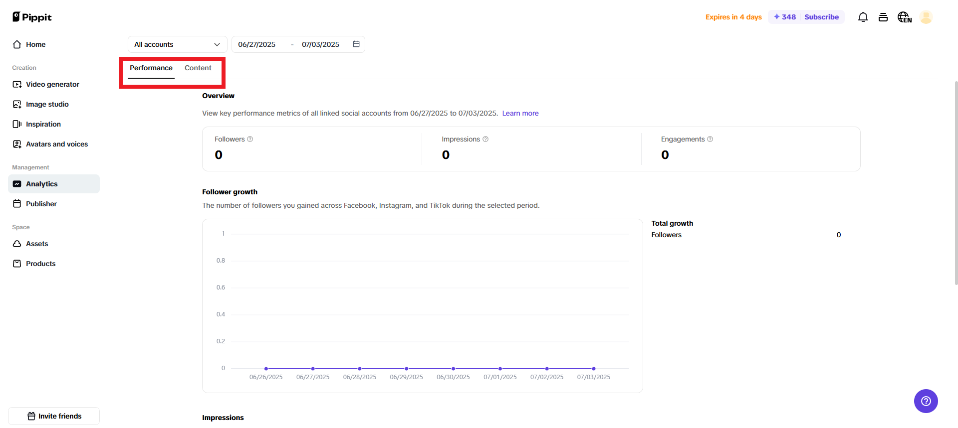 Track your social media data analytics
