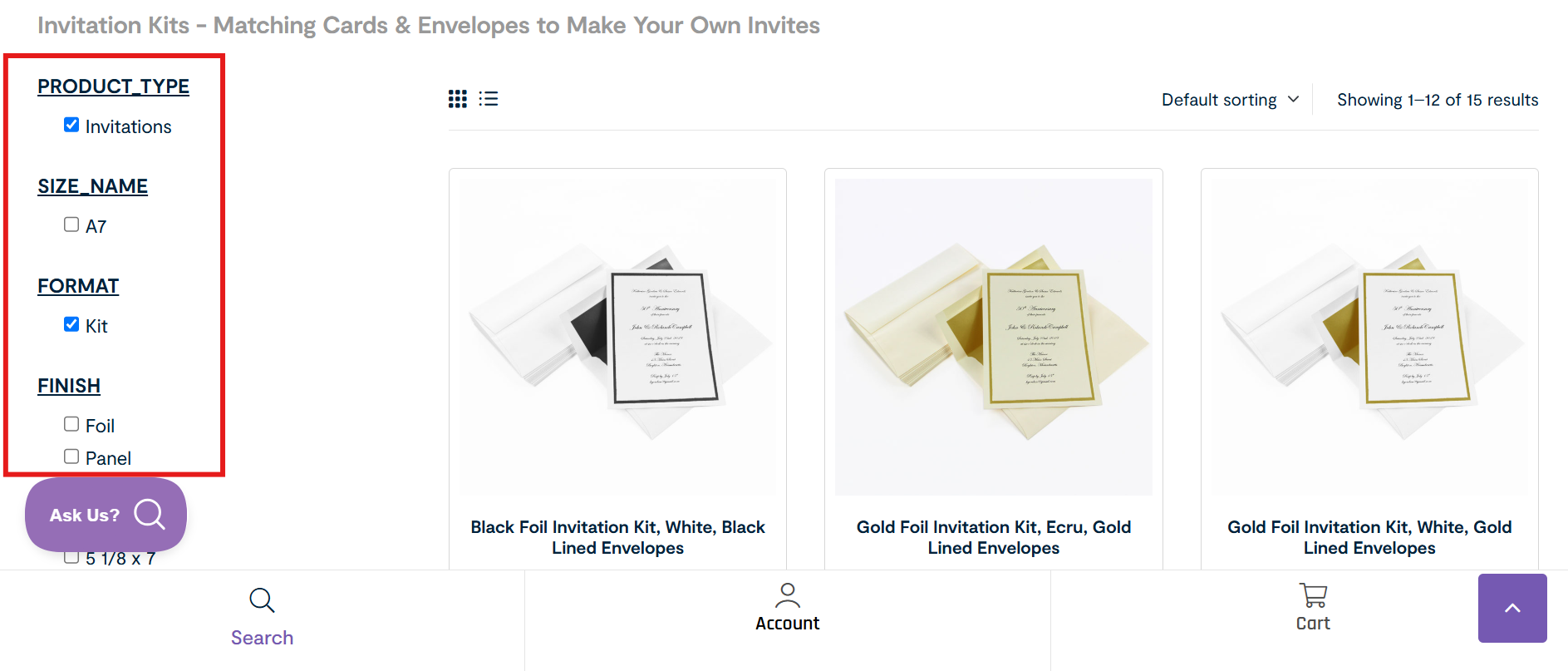 Get wedding card making kit