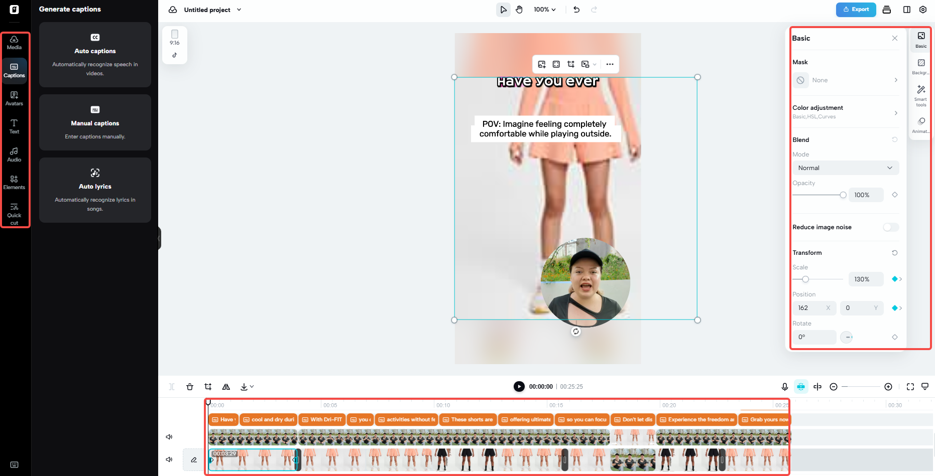 AI-powered editing tools