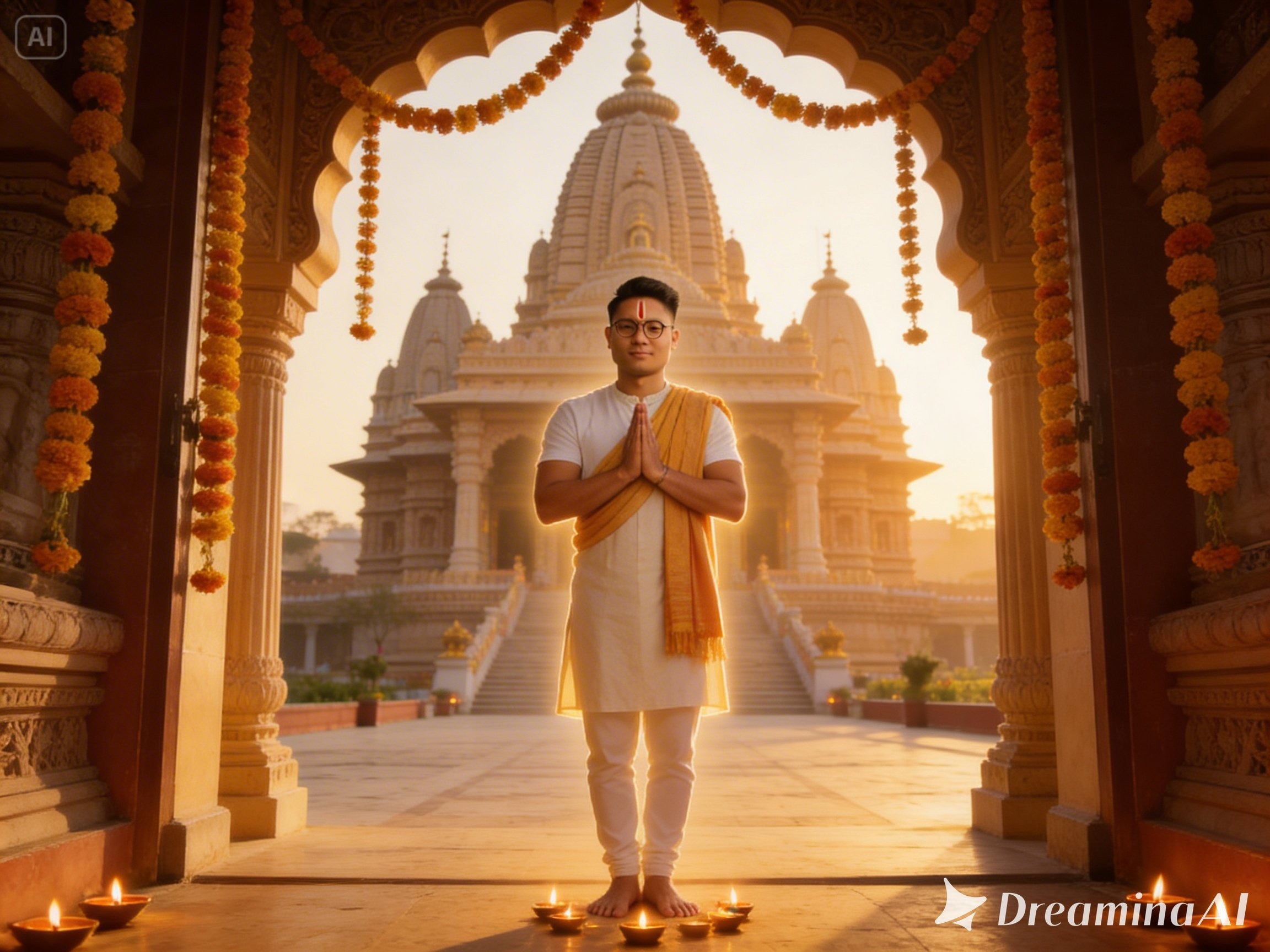 AI로 Ram Navami 사진 편집