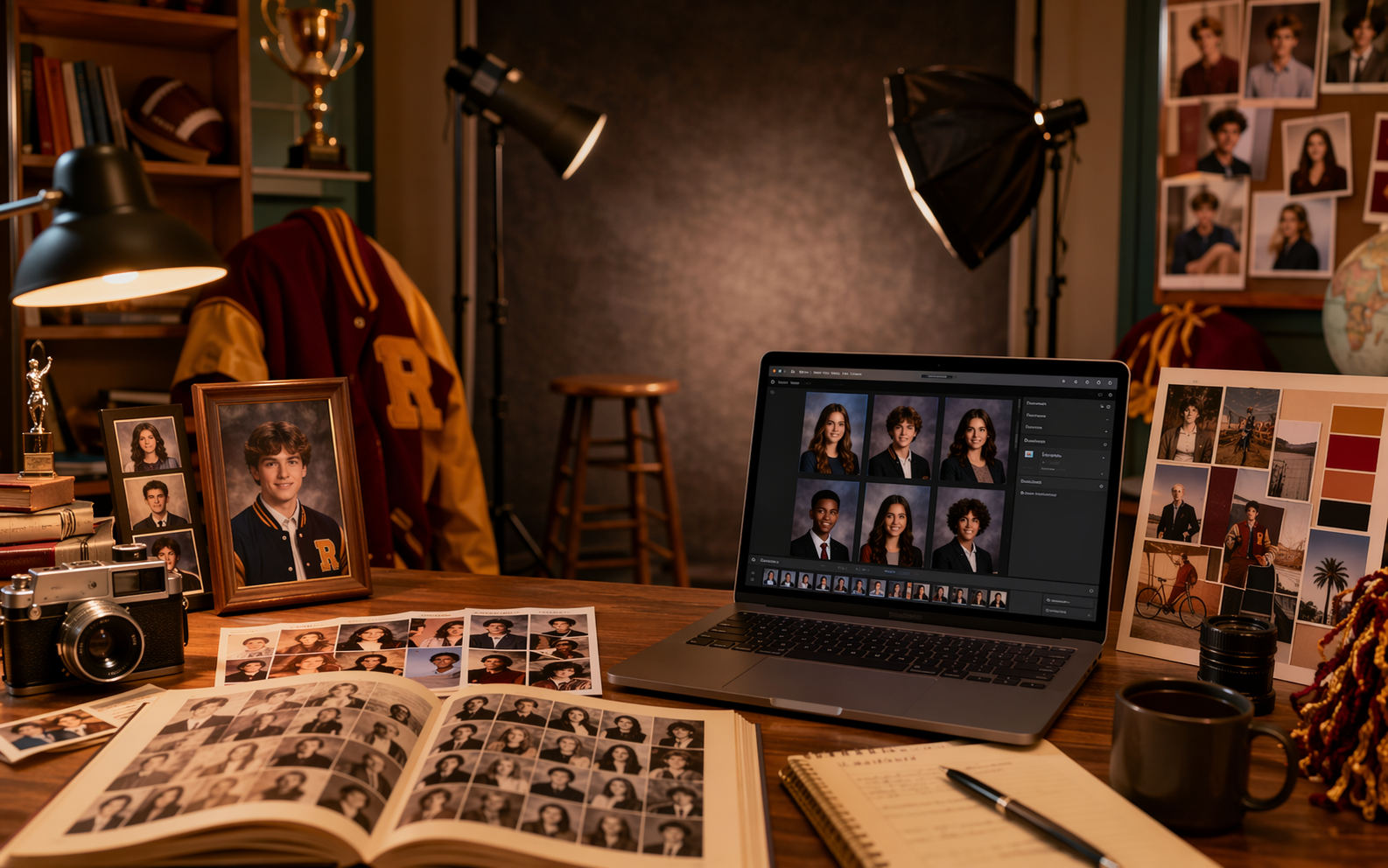 AI Yearbook Photo feature highlight scene 1 created for Pippit marketing visuals