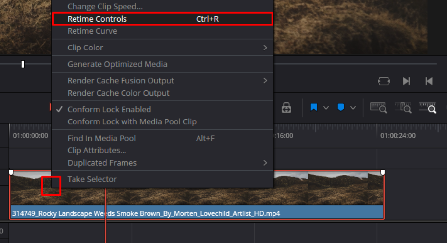 Retime controls