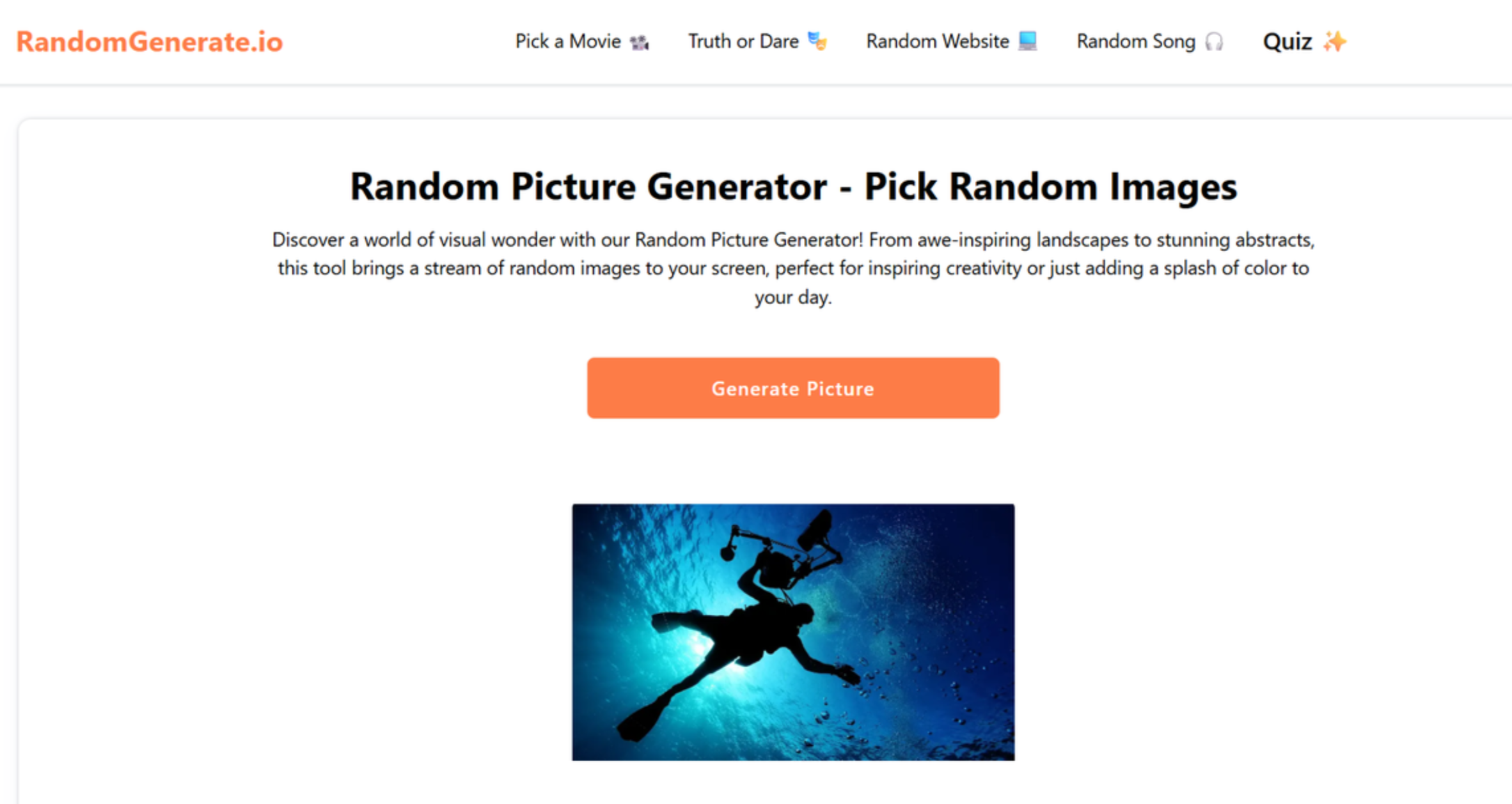 RandomGenearte.io - een gebruiksvriendelijke AI-generator voor willekeurige afbeeldingen