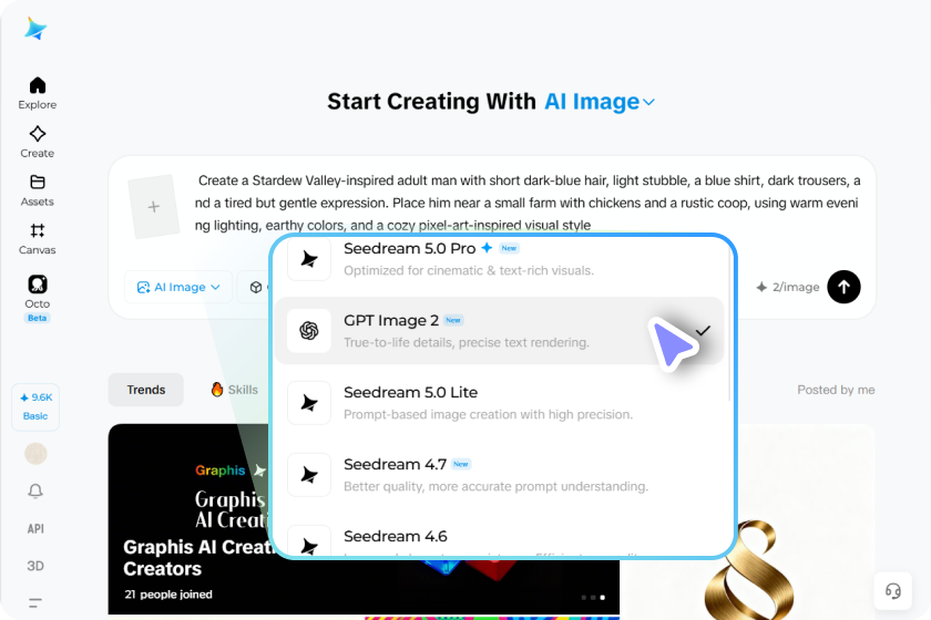 Customize settings and generate