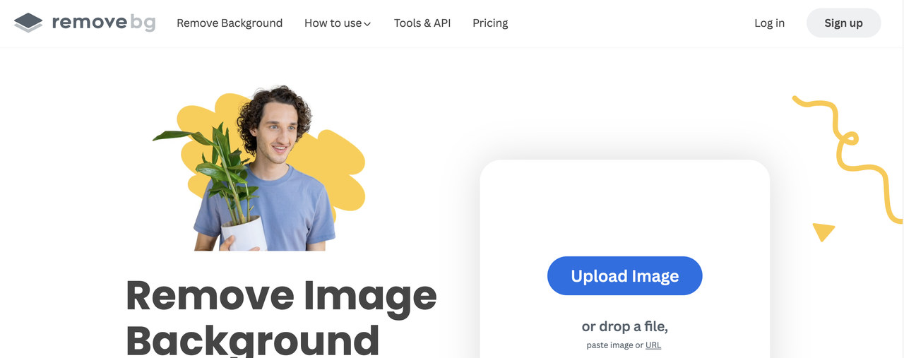 Remove.bg เครื่องมือสร้างภาพพื้นหลังโปร่งใส
