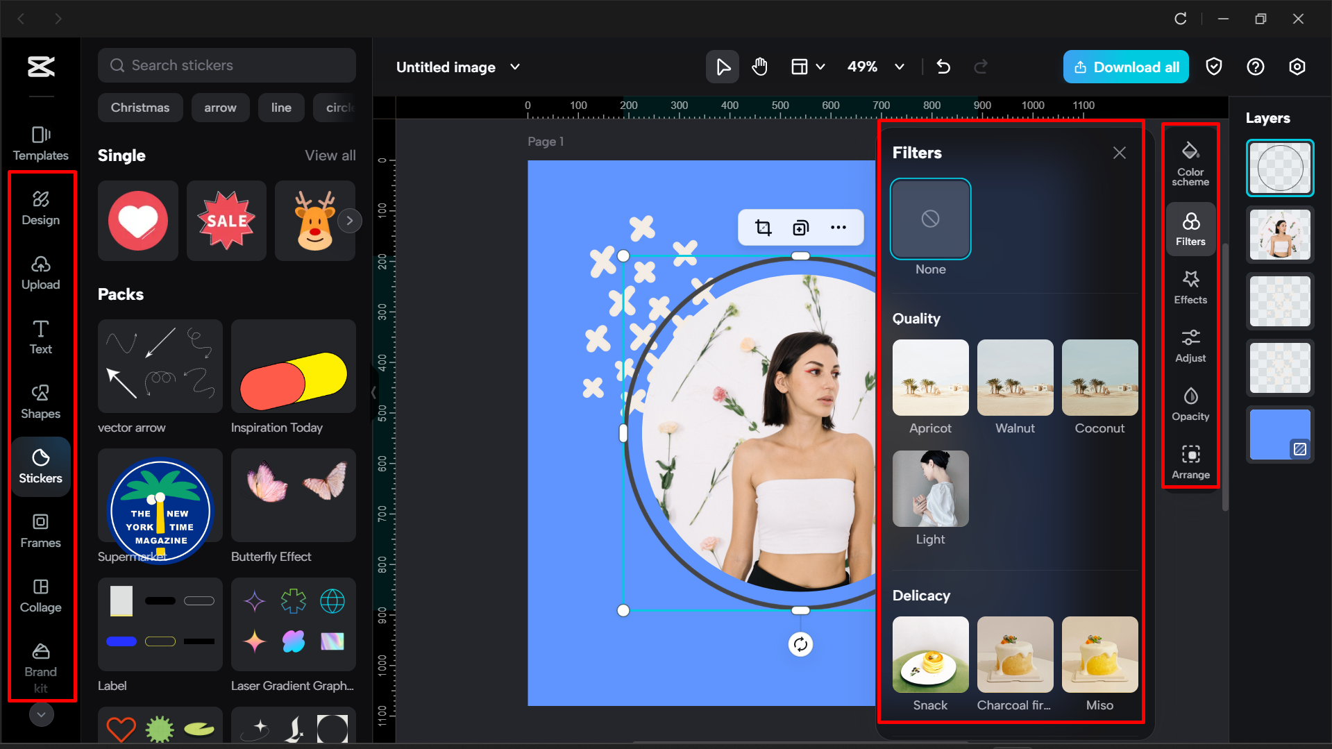 Profil resmi şablonunu düzenleme