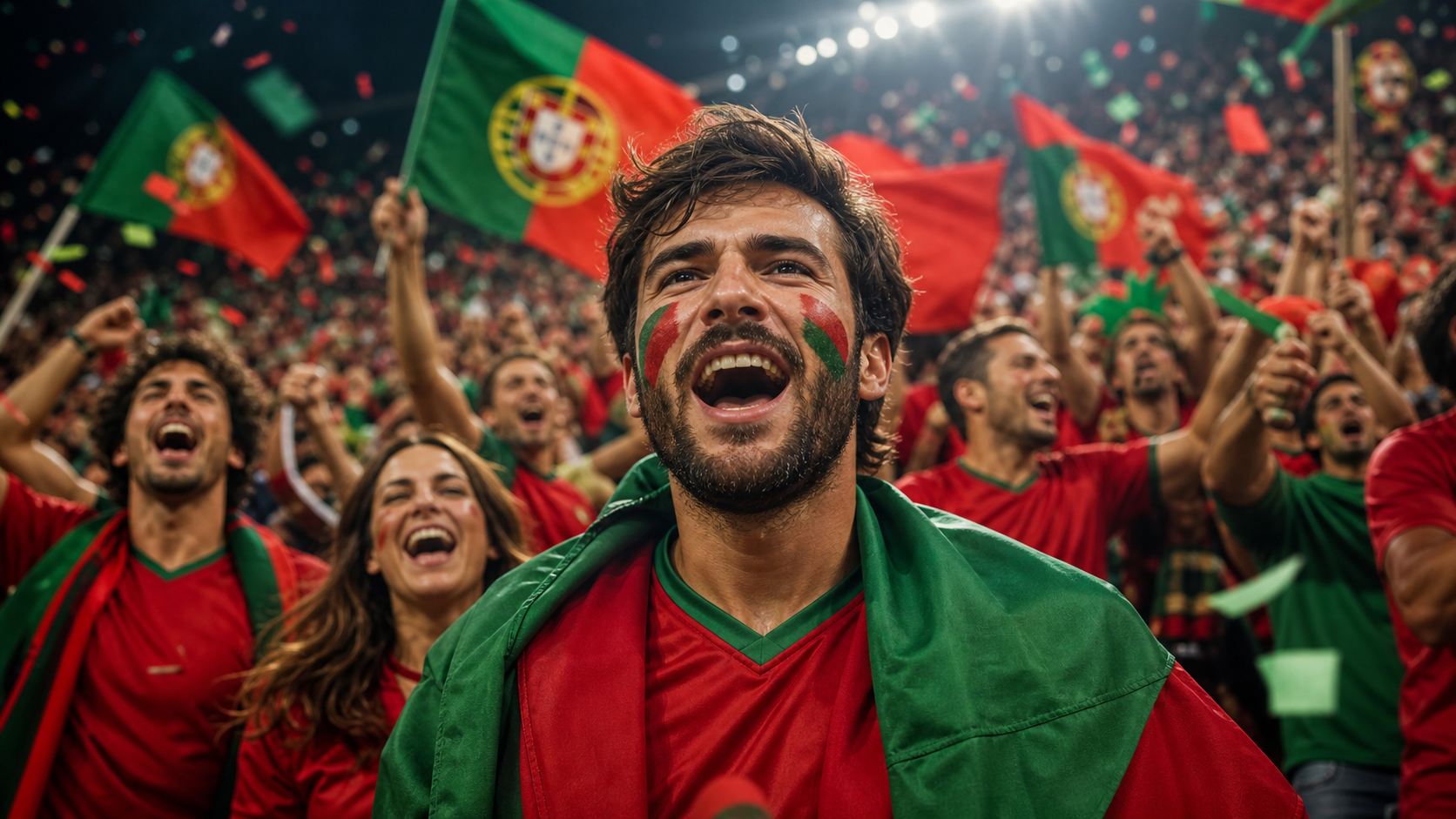 Portugal fans image prompts hero visual by Dreamina