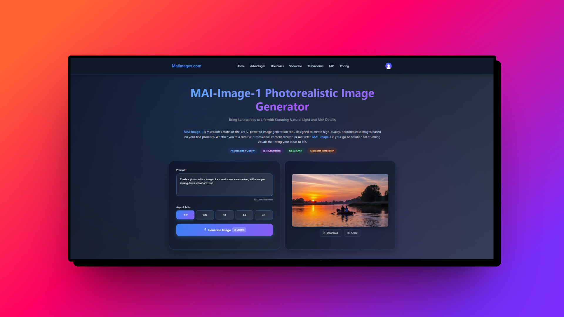Export your generated image