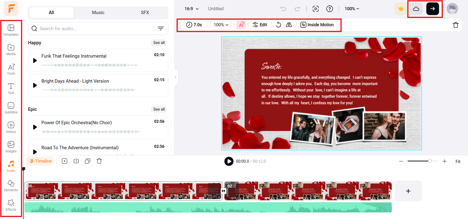 Edit and export your video