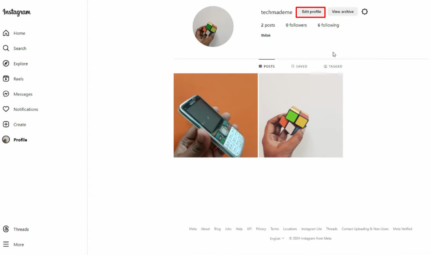 Vaihda Instagramin biotekniikkaa