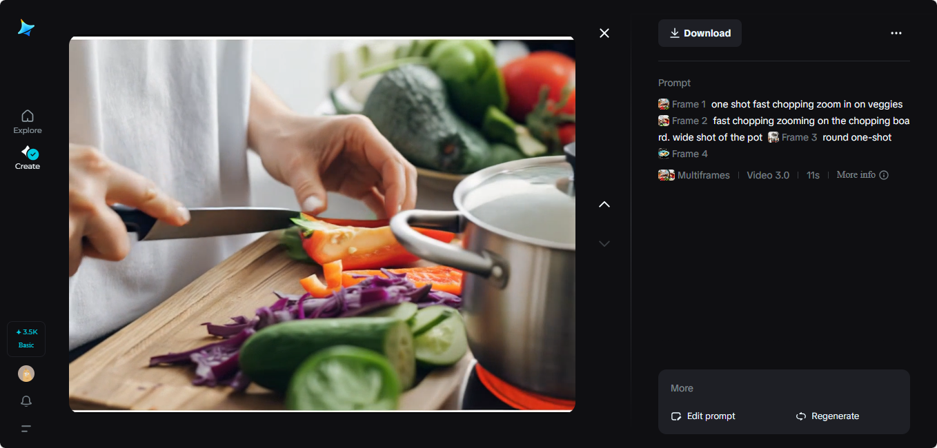 Food preparation process