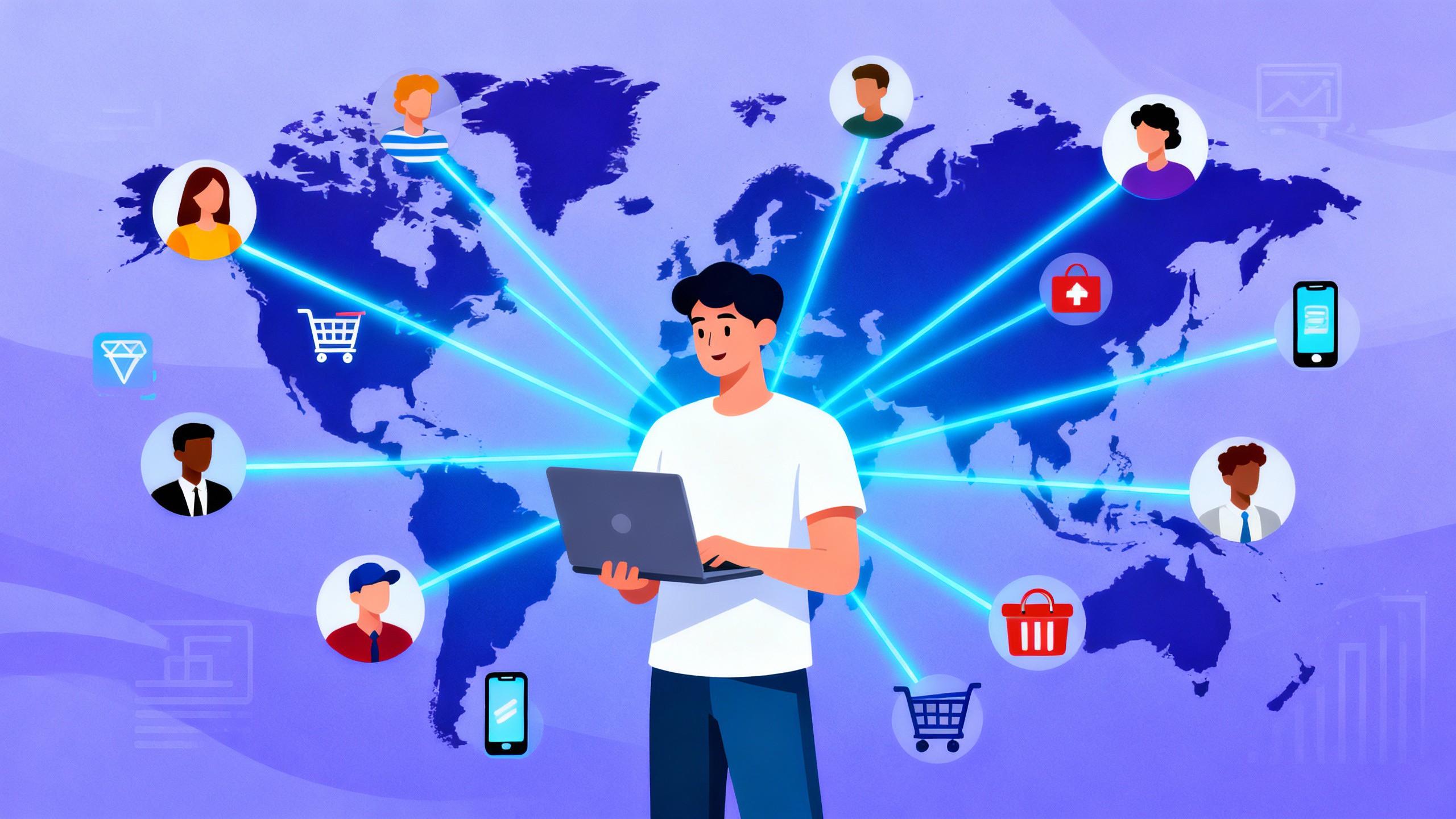 Venda seus produtos online globalmente