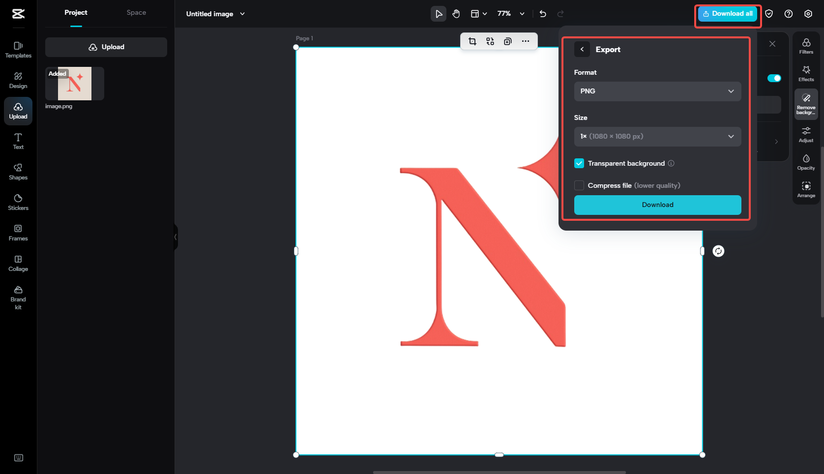 Download the logo file in PNG format