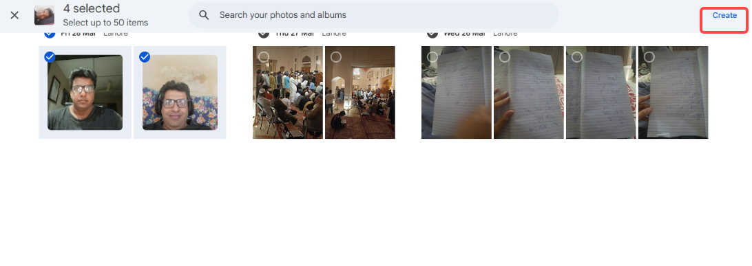 Customize the slideshow settings