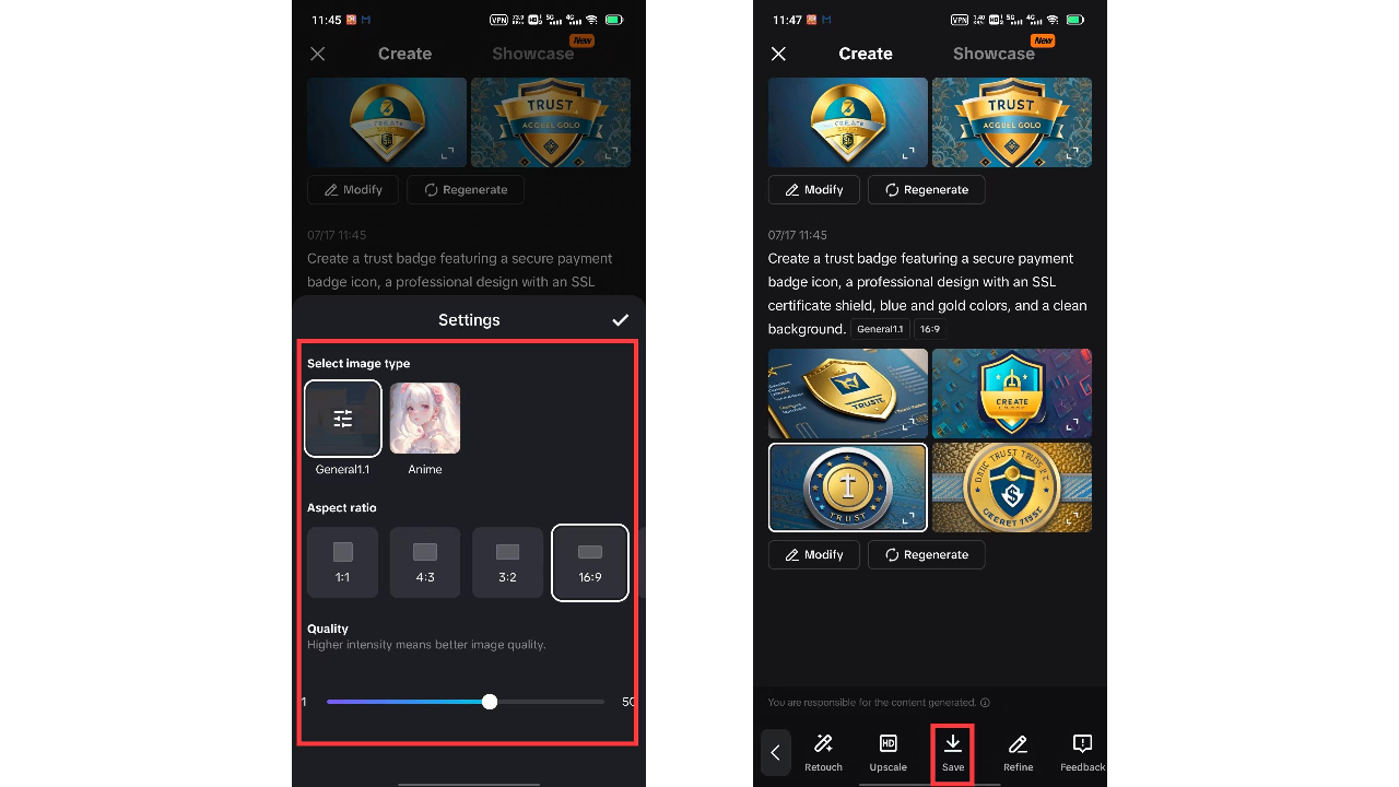 Sesuaikan dan buat desain footer