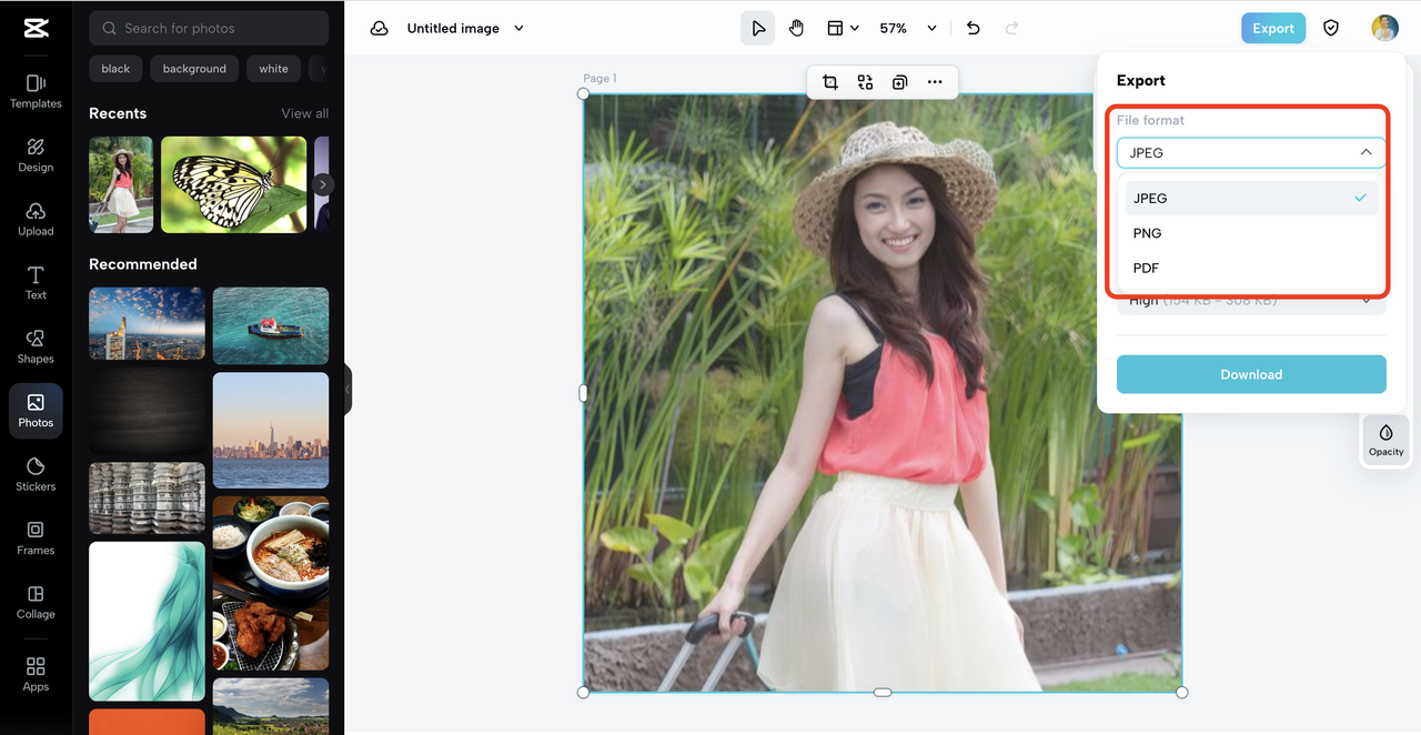 change file format