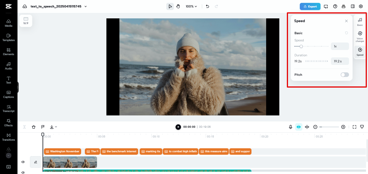 Продвинутый видеоредактор в CapCut Web