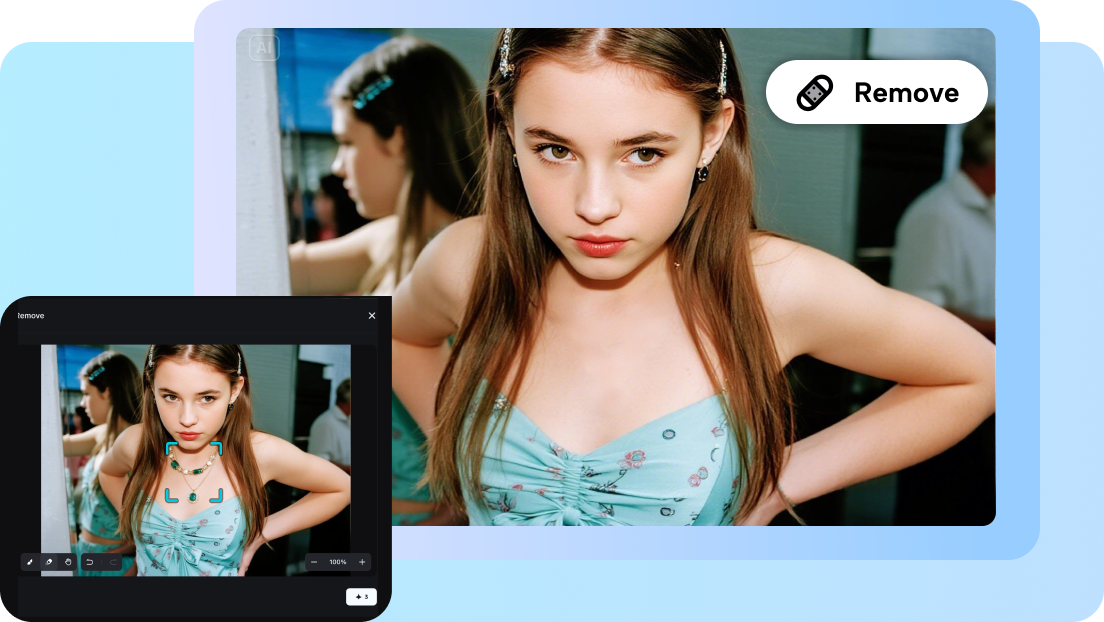 remove unwanted object from photo