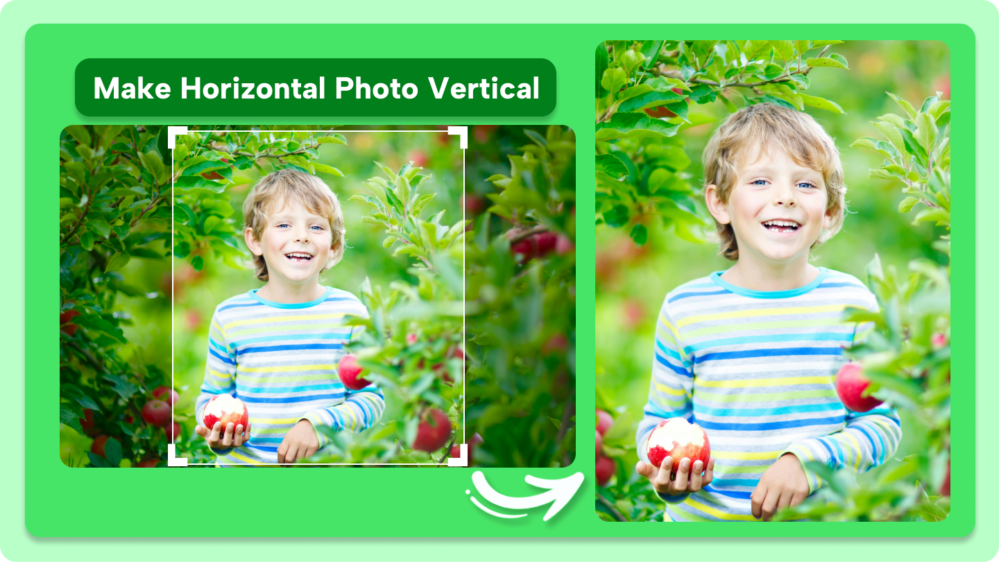 how to make a horizontal picture vertical