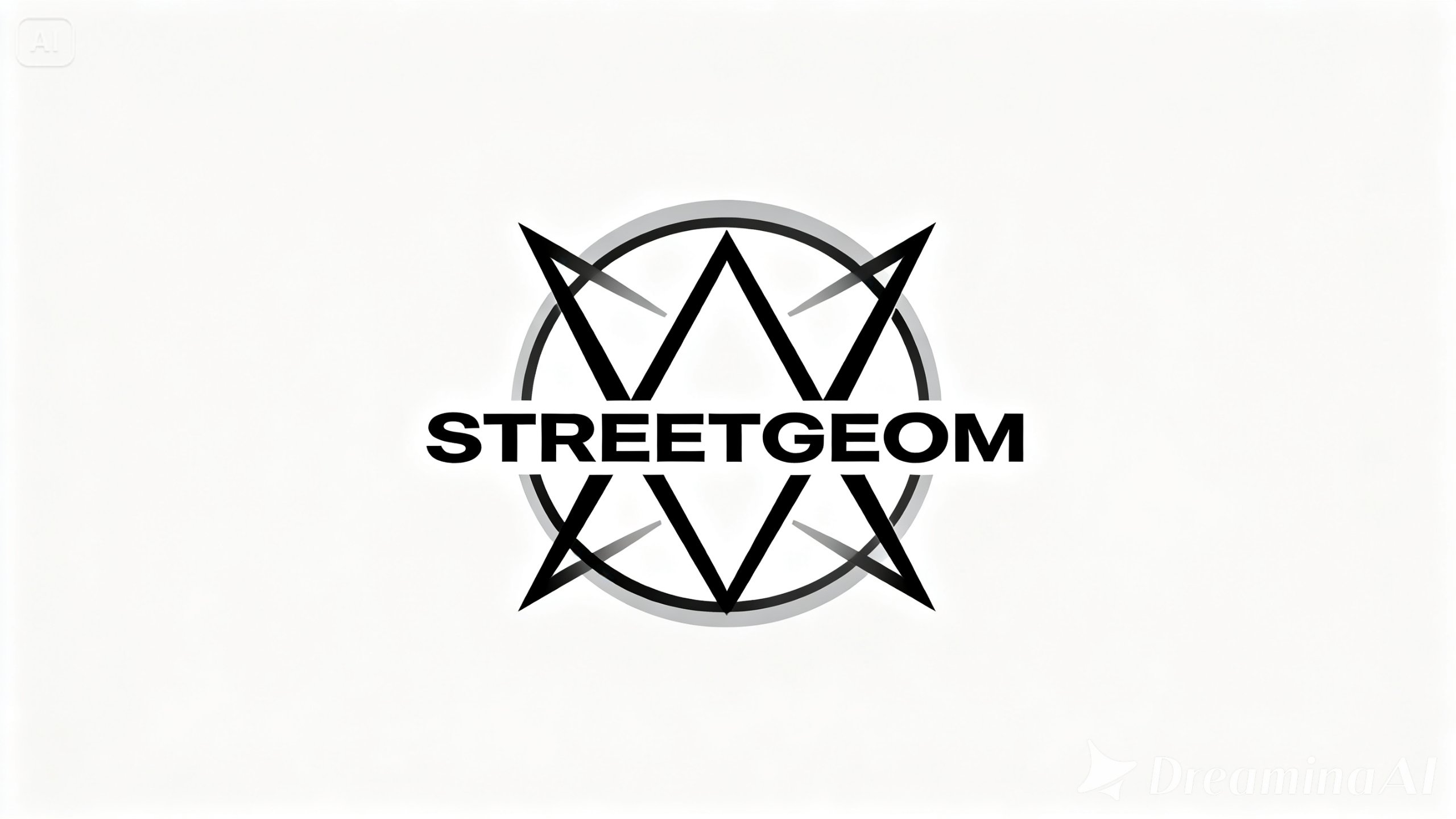 기하학적 형태의 스트리트웨어 로고