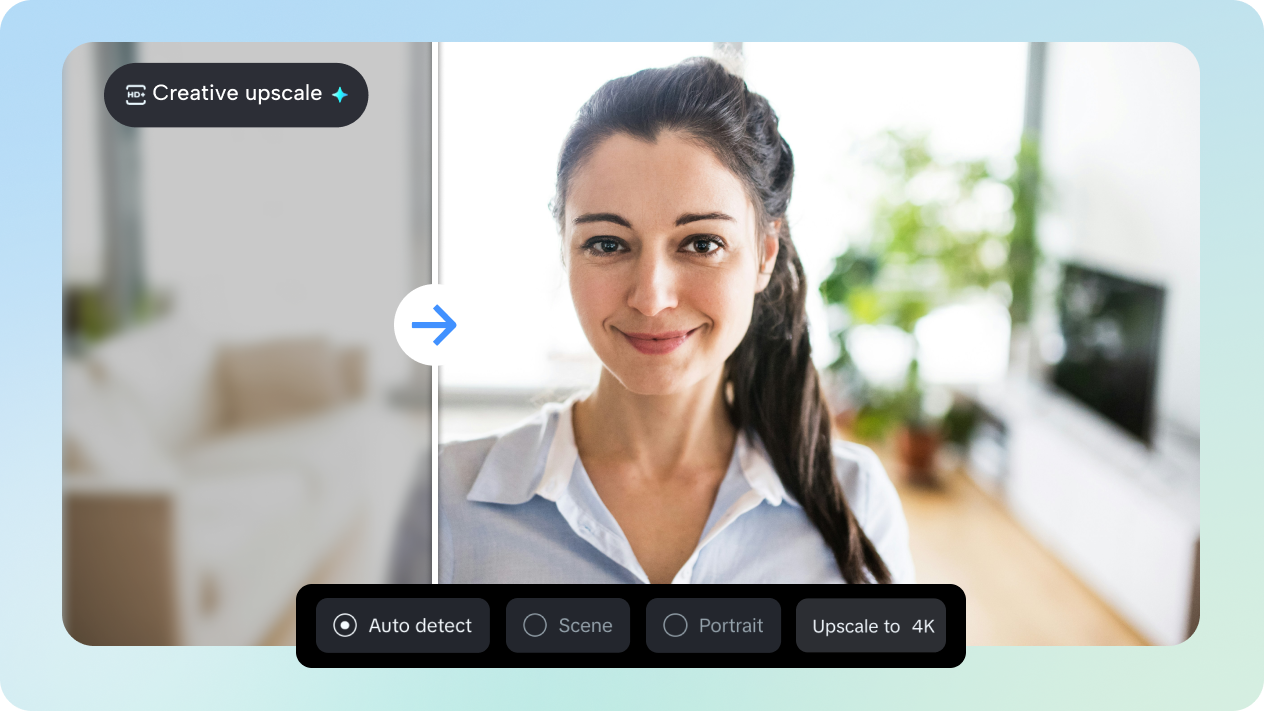 create with creative upscale
