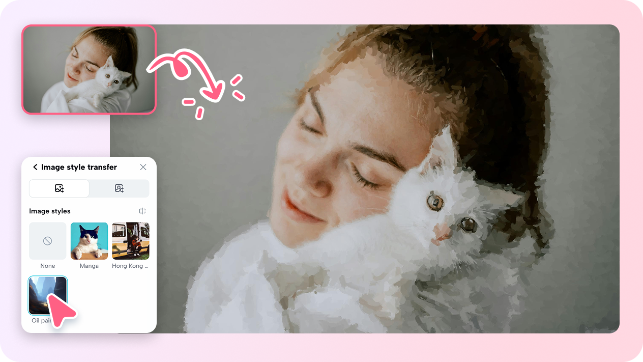 Magic transformation with one magic click