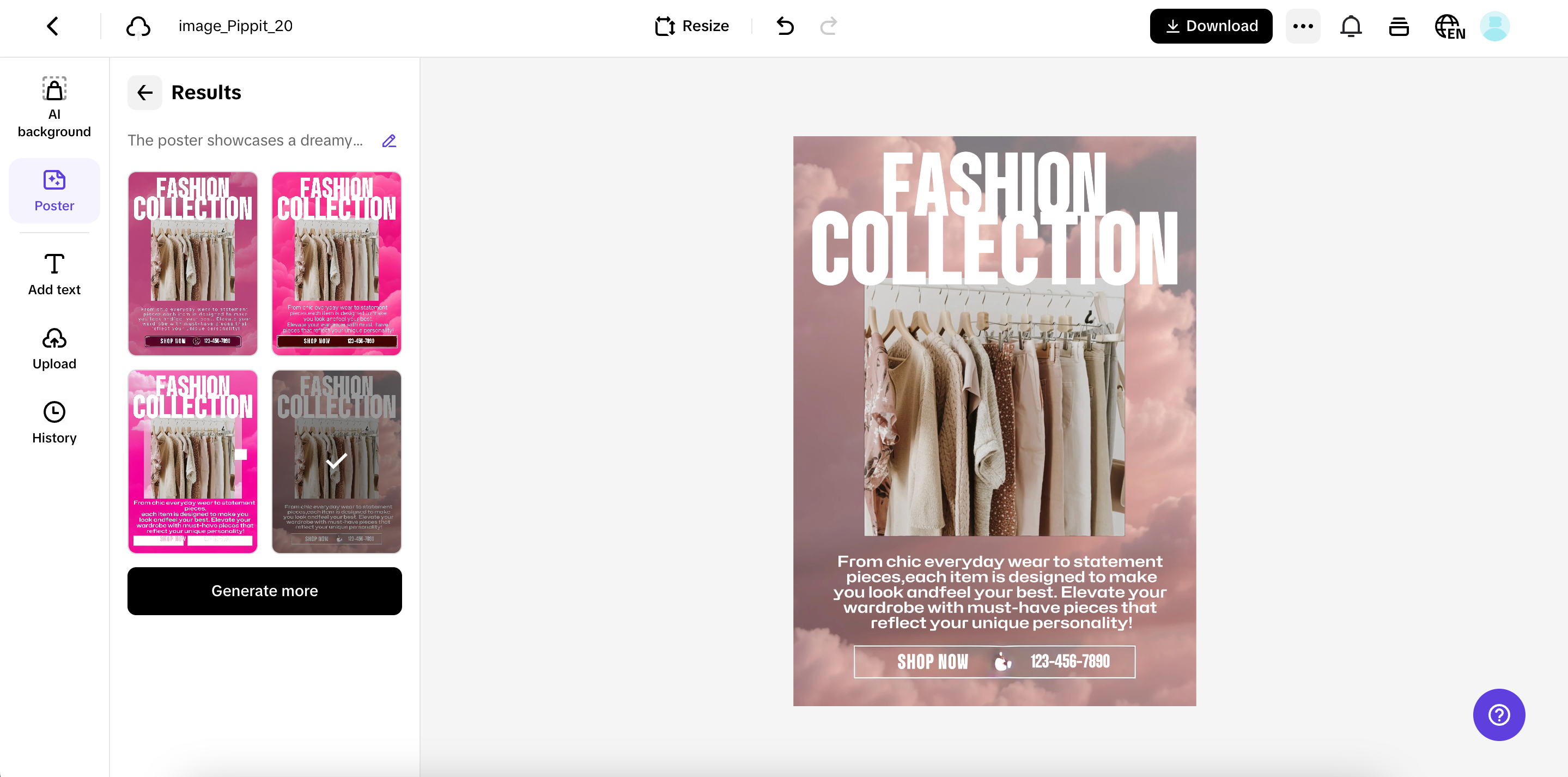 AI-generated product images